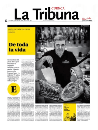 Imagen noticia Carnicería J Vicente Valencia